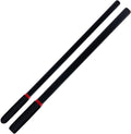 2-Piece Set 18" Riding Crop, Black, with Non-Slip Handles