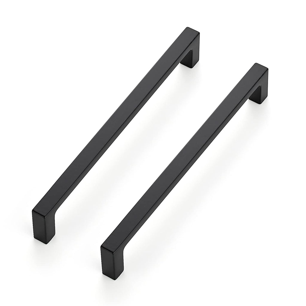 Matte Black Kitchen Cabinet Handles 6-1/4 Inch Pulls 30 Pack