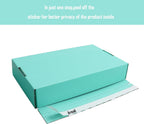 Green Mailer Self-adhesive Shipping Box L10xW8xH2.8Inch Gift Packaging Box