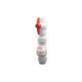 Silent Combo Check Valve with Ball Valve 1-1/2" White