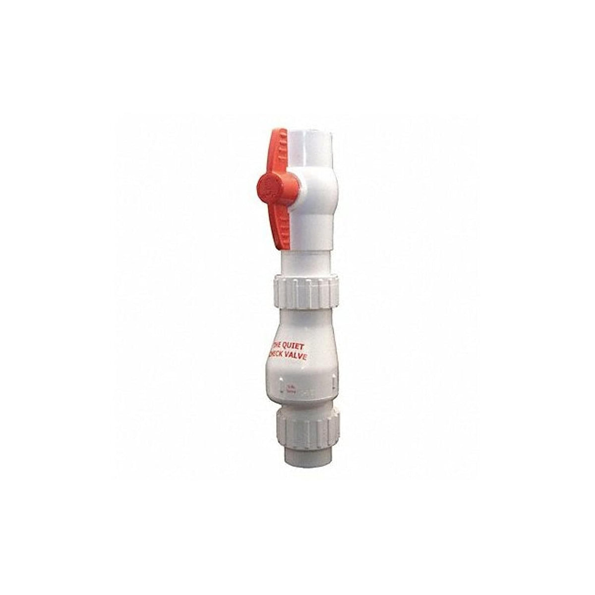 Silent Combo Check Valve with Ball Valve 1-1/2" White