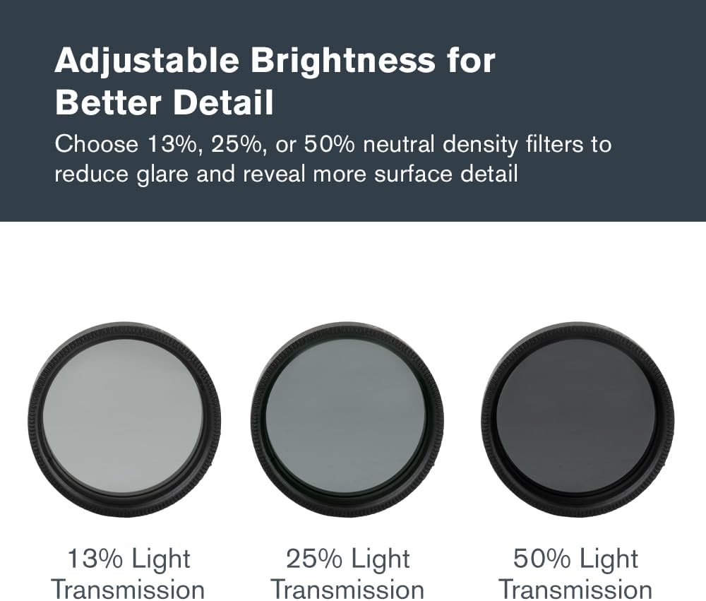 Moon Filter Set – Neutral Density & Sky Glow Filters – Moon Map | Complete Moon Filter Kit with Moon Map, Reduce