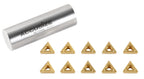 Accusize TCMT21.51 Carbide Insert, TiN Coated, 1/4 in I.C, 10 Pack