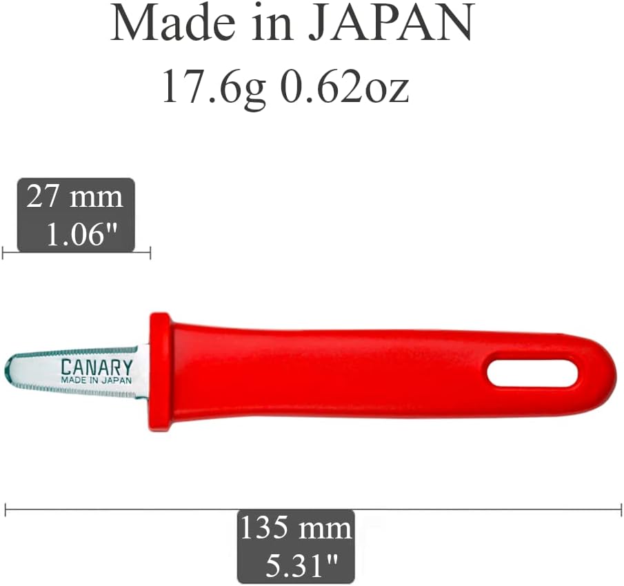 Box Opener Tool 5" - Mini Package Opener Box Cutter Knife for Opening Packages - Made in Japan, Red