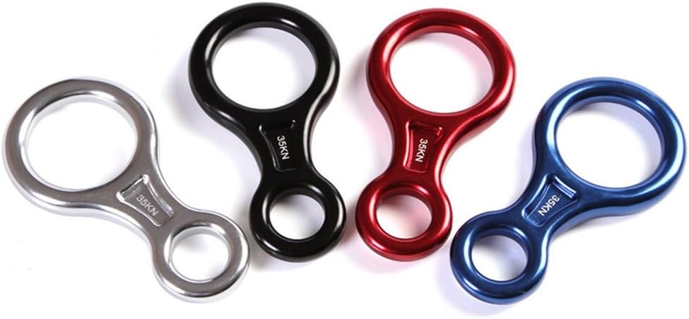 35KN Super 8 Belay Device Titan Figure 8 Descender for Climbing Rigging Plate Downhill Heavy Duty Equipment