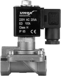 UNOX 1/2" NPT High Pressure Solenoid Valve 24V DC, Stainless Steel AISI316 Solenoid Valves Normally Closed - 7-580 PSI Multi-Purpose Reliable Control Valve for Water and Air