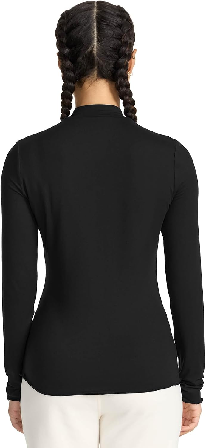 Layers Underscrub Long Sleeve Women Top Mock Neck