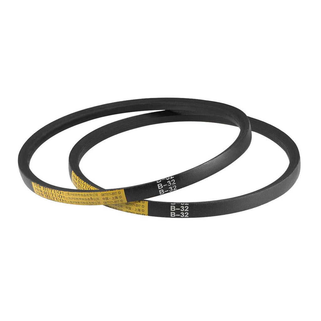 uxcell B32 V-Belts 32" Pitch Length, B-Section Rubber Drive Belt 2pcs