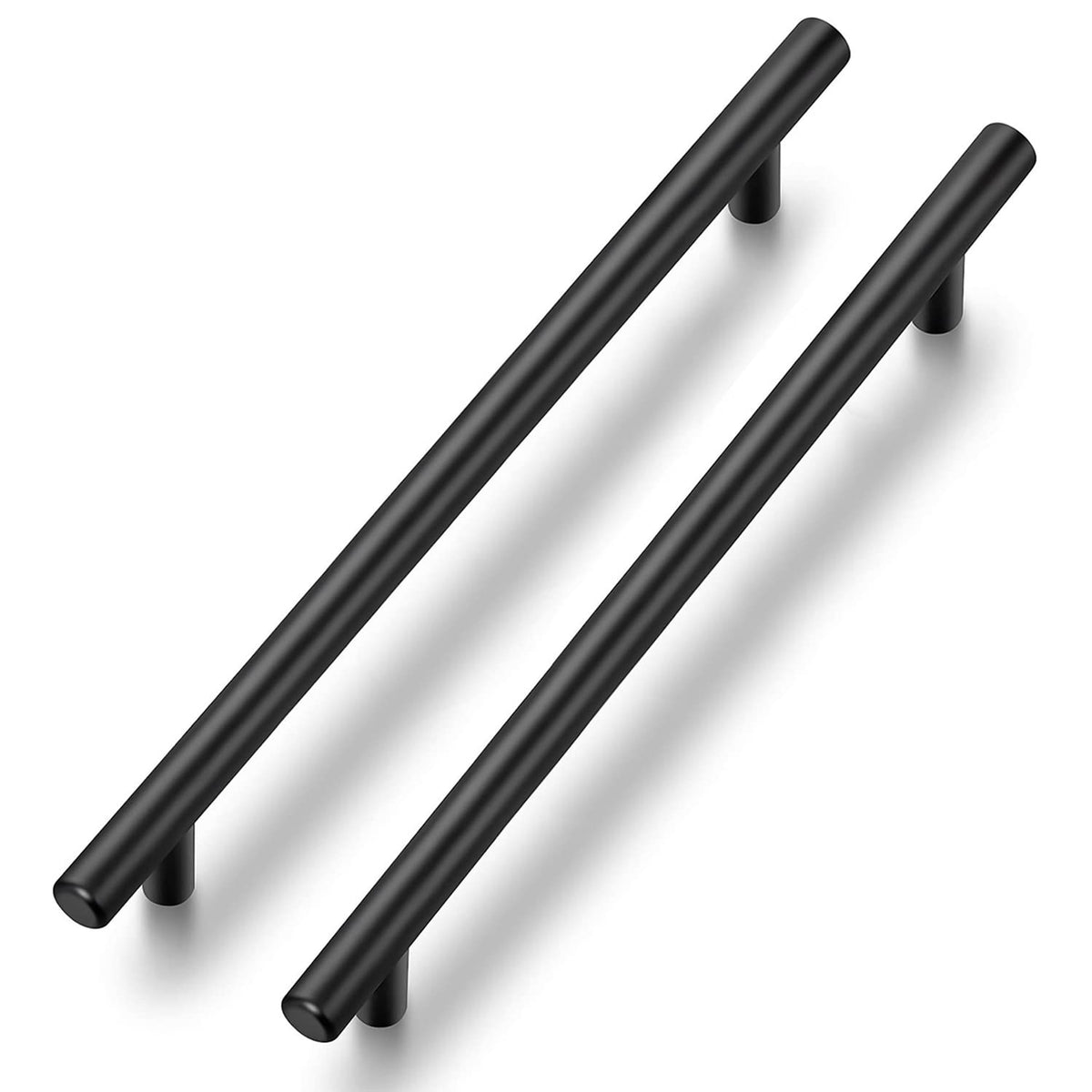 Black Cabinet Handles, 20 Pack Drawer Pulls, 7-1/2 Inch Hole Center