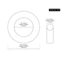 50 PK AS-009 Silicone O-Ring, 70A 7/32" ID, 11/32" OD, 1/16" Width, Red