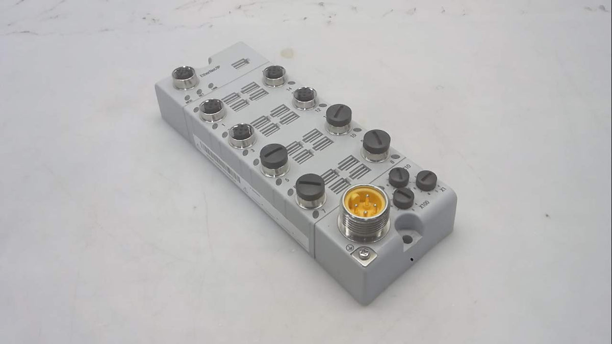 ALLEN BRADLEY 1732E-16CFGM12 M12 Input/Output CONNECTORS, IP69K, SELF CONFIGURABLE, ETHERNET, 16 Point, Discrete, DC, M12 Micro Network Connector, I/O Block, ARMORBLOCK