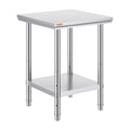 Stainless Steel 24 x 24 x 32 Inch Commercial Kitchen Prep Work Table
