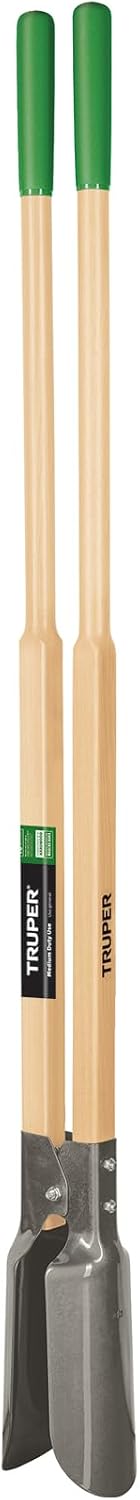 TruTough Atlas Post Hole Digger (Model 30373 / CA-36E) | 48-Inch Wood Handle, Heavy-Duty Forged Steel Blades for