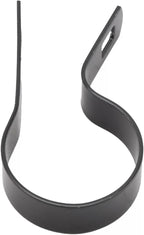 Black Coated Chain Link Tension Band, Durable Steel Chain Link Fence Hardware, Rust-Resistant, Easy Install, Includes