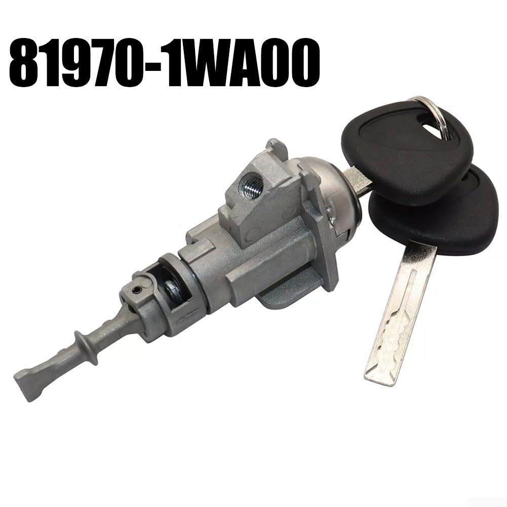 for kia Rio Front Left Door Lock Cylinder Assembly 2012-2017 with Ignition Switch and 2 Keys 81970-1WA00