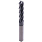 3/8" 4 Flute Solid Carbide Long Square End Mill, 4" OAL, AlTiN Coated
