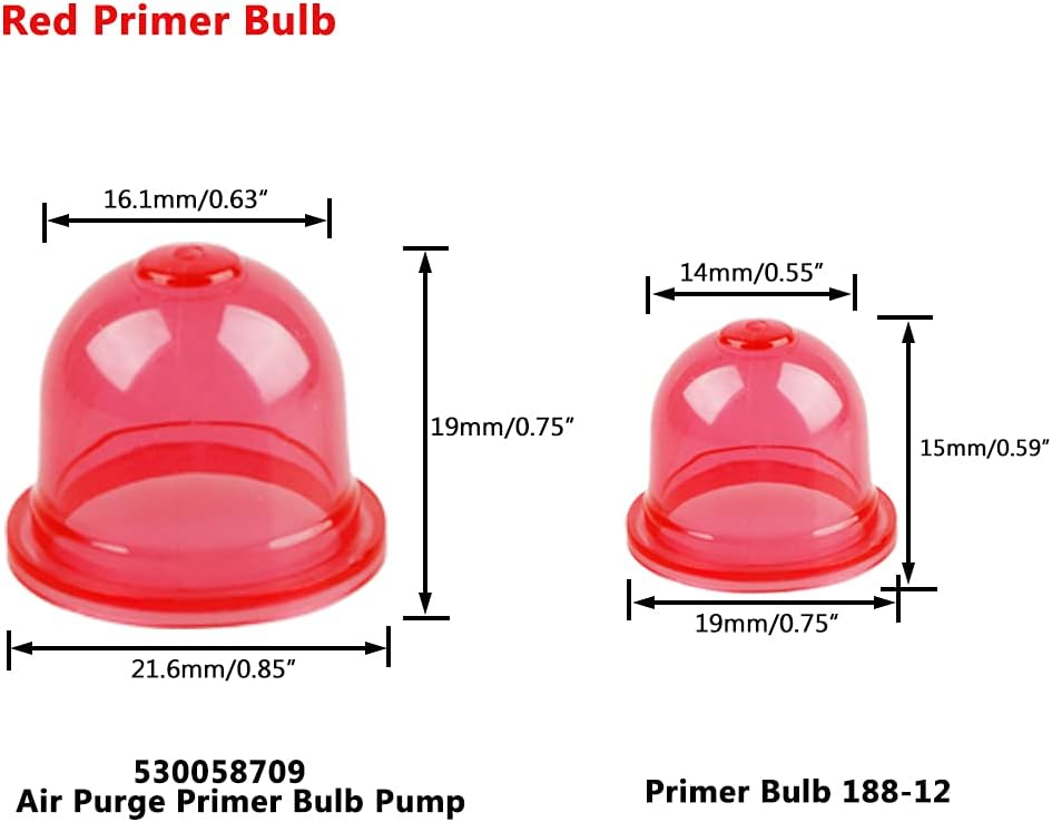 Fuel Line Primer Bulb Filter for Craftsman Husqvarna Stihl Ryobi Engine