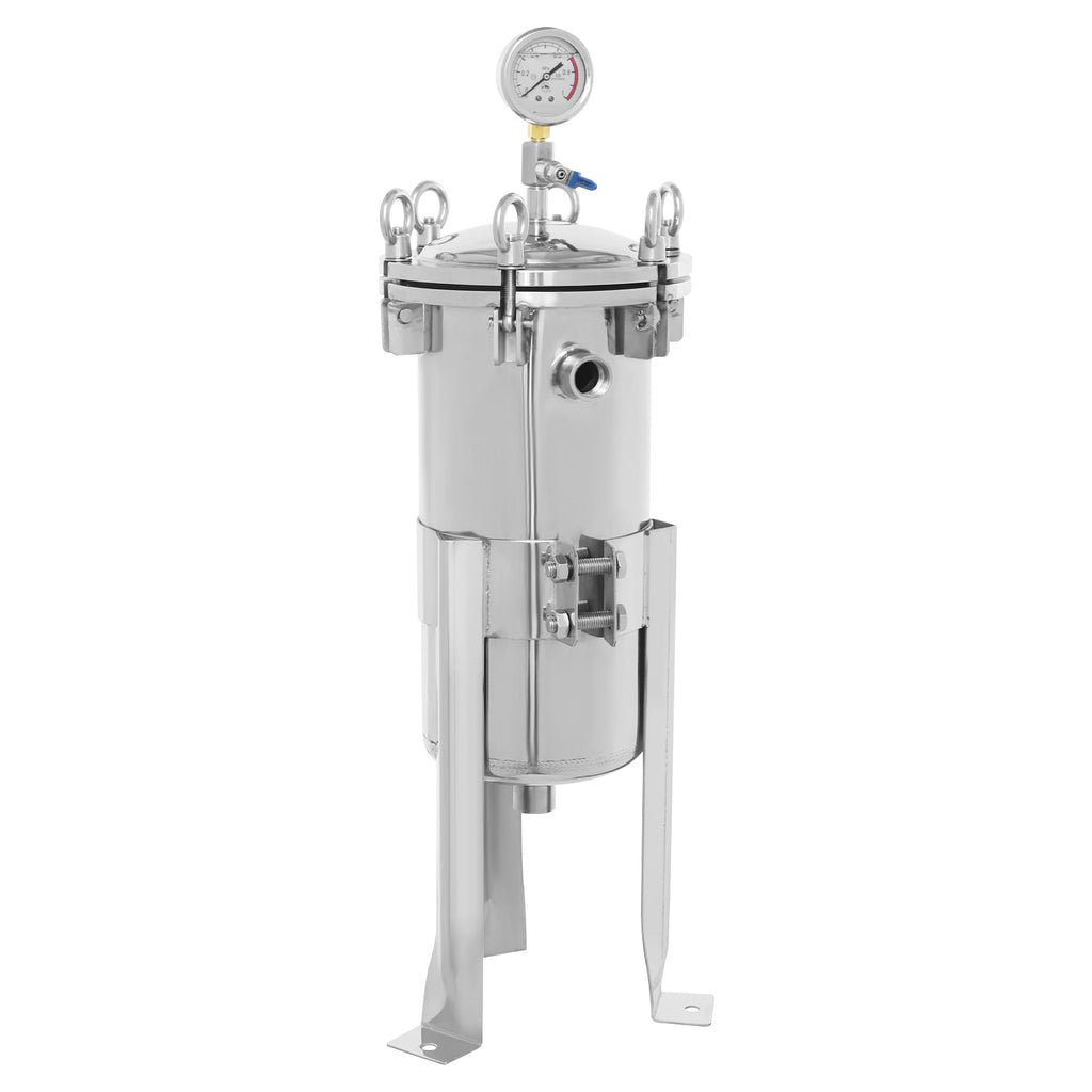 Stainless Steel Bag Filter Housing Solid-Liquid Separation Tool (1" NPT)