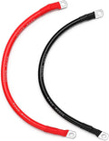 2 PCS 6AWG Battery Inverter Cables (1 FT)