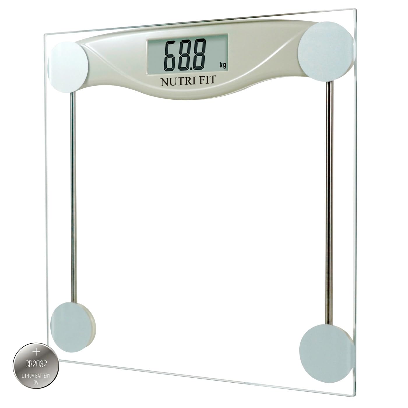 Digital Bathroom Scale for Body Weight Precision Weighing Scale | 0.2lb Increment, Max 330lb, Clear Screen, Step On