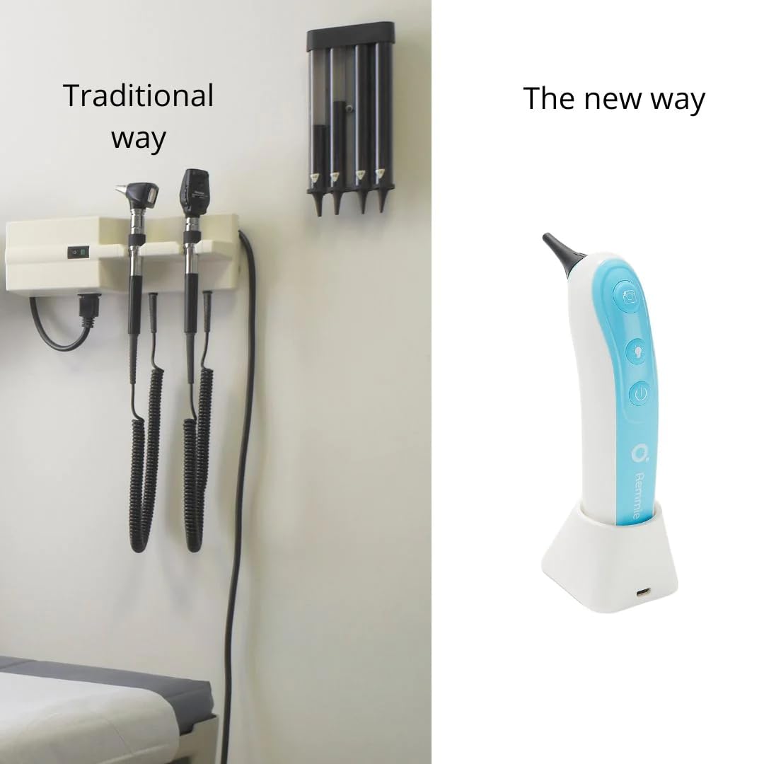 Wireless Otoscope Ear Camera - Remmie PRO | Digital Ear, Nose, and Throat Inspection Tool with LED Lighting for
