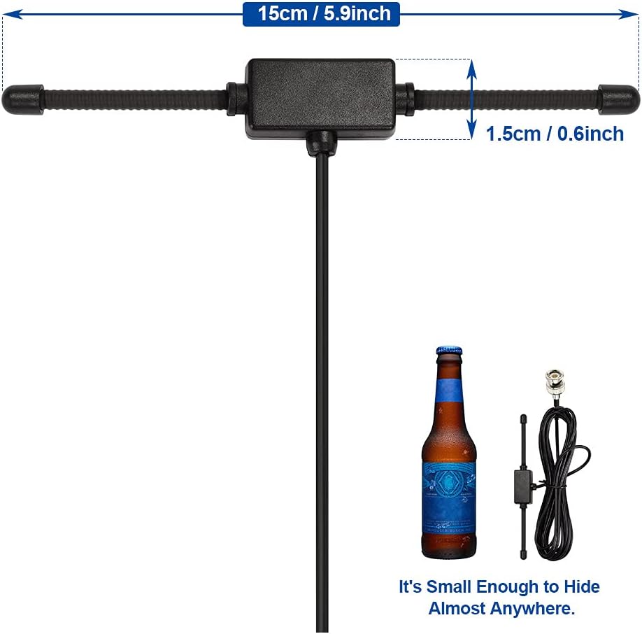 VHF UHF Car Truck Police Scanner Adhesive Mount Antenna Vehicle Mobile Ham Amateur Radio BNC Male Dipole Antenna