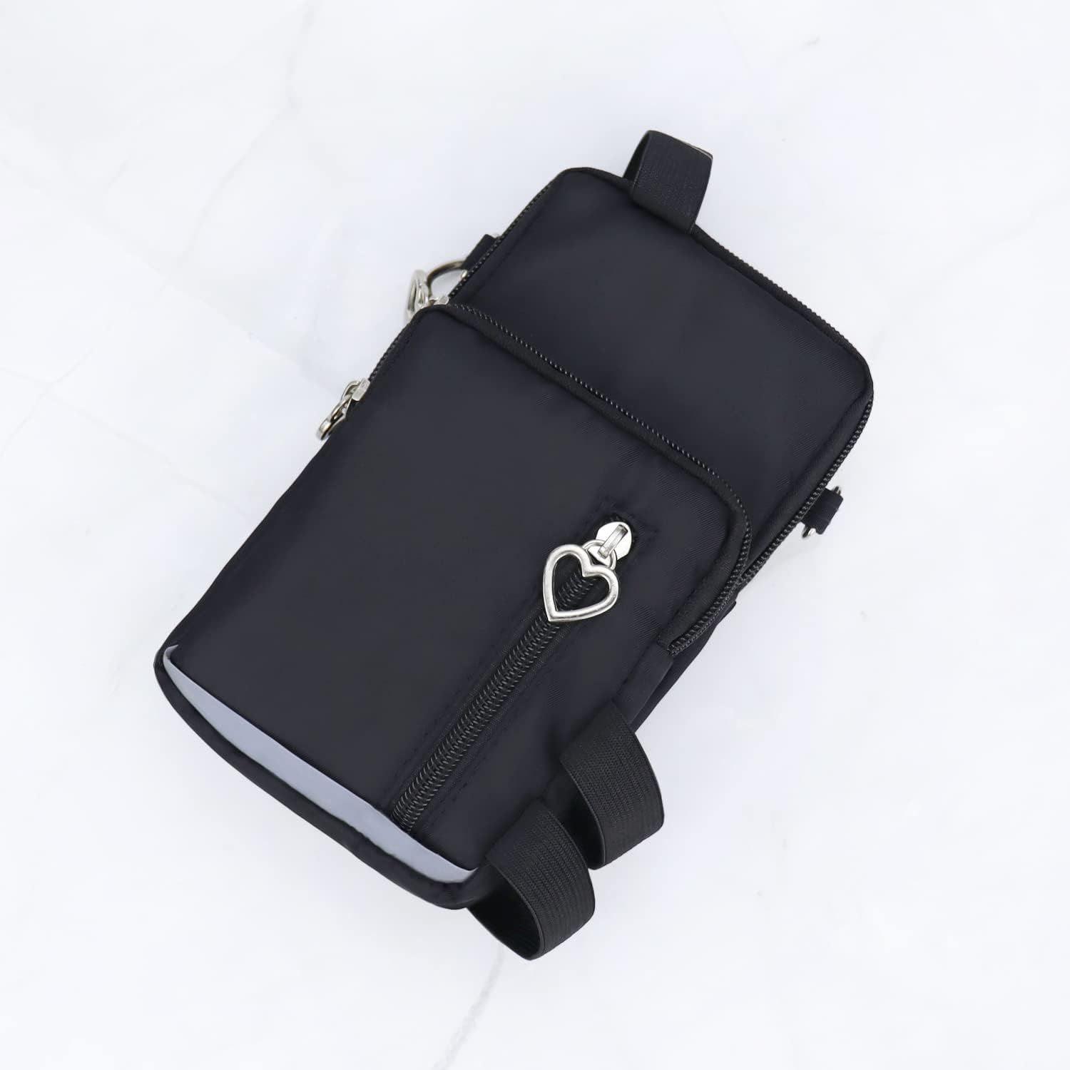 Waterproof Three Pockets Wheelchair Front/Side Frame Pouch with Reflective Strip Easy-to-use Button for Small