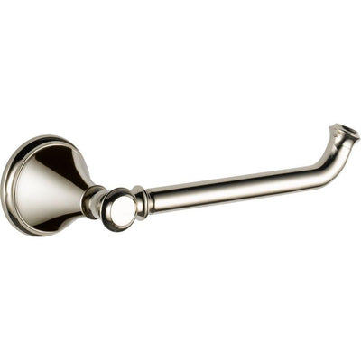 Single Post Toilet Paper Holder | Polished Nickel | Wall Mount | Cassidy Bathroom Accessories