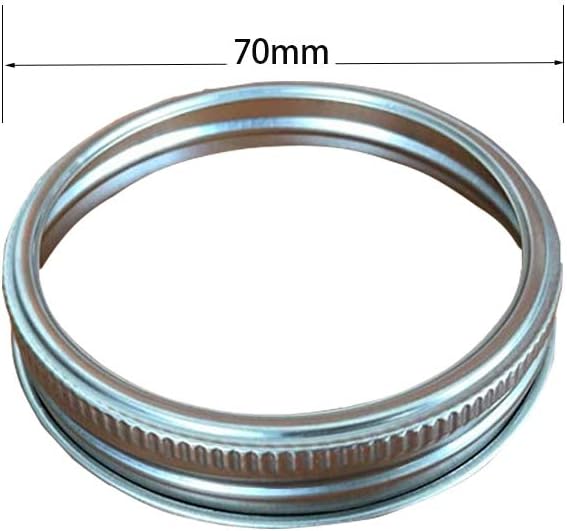 Regular Mouth Mason Jar Replacement Rings or Tops 24Pcs for Tinplate Metal