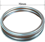Regular Mouth Mason Jar Replacement Rings or Tops 24Pcs for Tinplate Metal