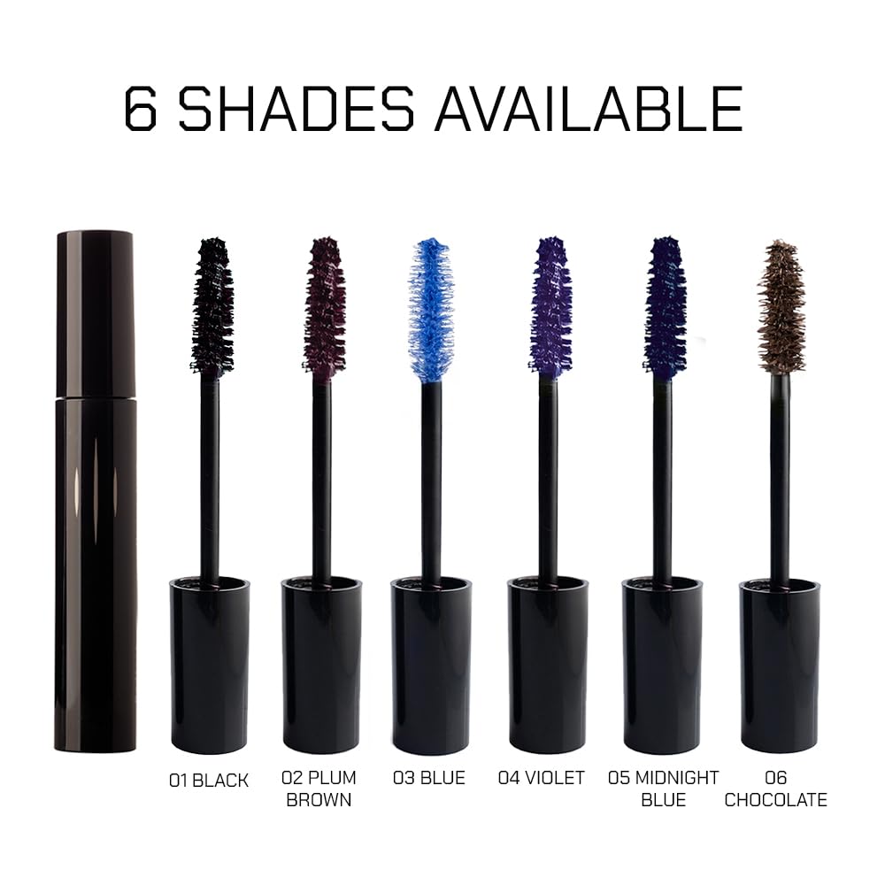 Radiant Professional Curl Lengthening Mascara, Cruelty Free, 02 Plum Brown