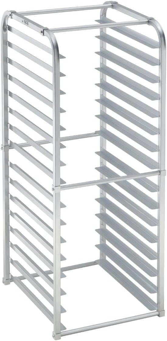 Commercial Knockdown 16-Tier Aluminum End Load NSF Sheet/Bun Pan Rack For Reach-Ins (32L-124)