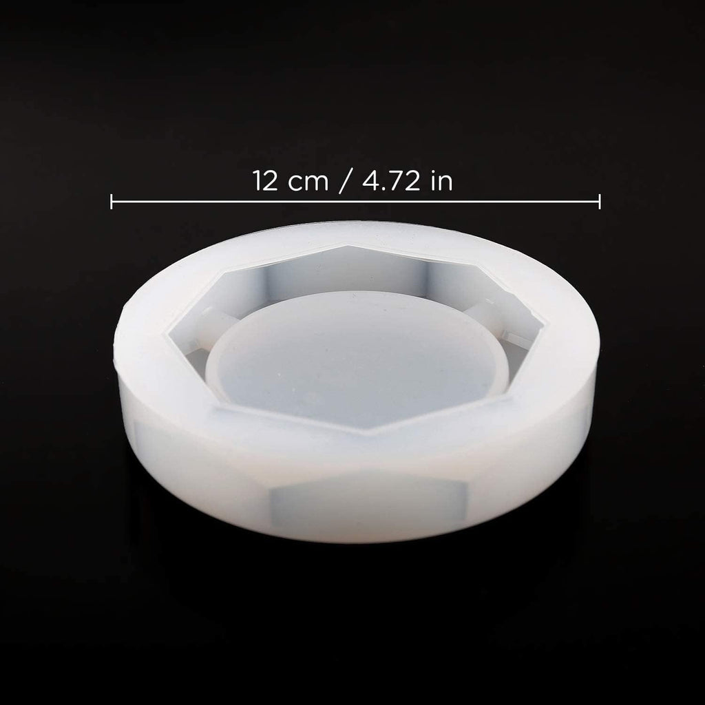 2 Pieces Ashtray Resin Molds with Square and Rhombus & Round Shape | Silicone Resin Mold for Resin Casting, DIY