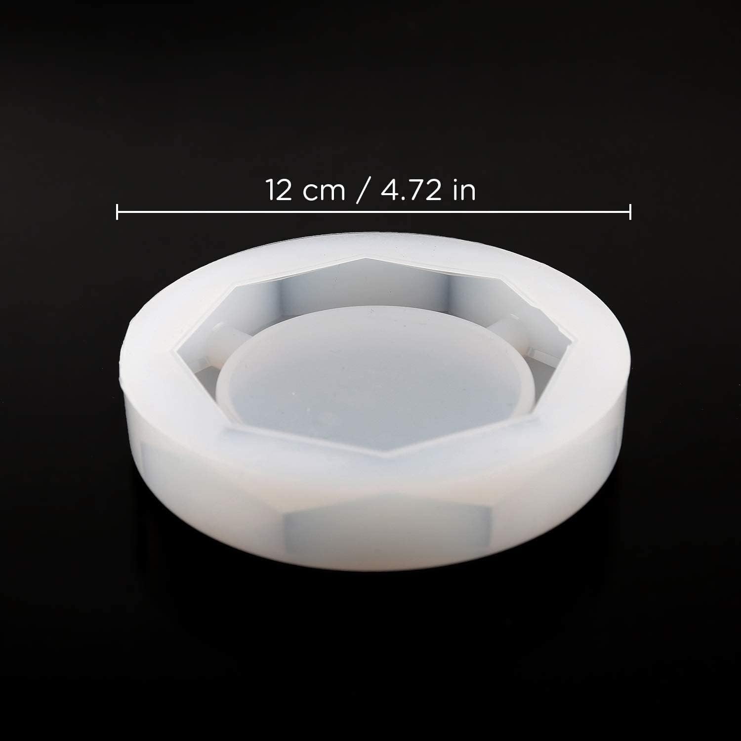 2 Pieces Ashtray Resin Molds with Square and Rhombus & Round Shape | Silicone Resin Mold for Resin Casting, DIY