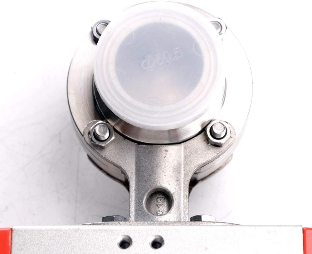 1.5"Triclamp Pneumatic double-Acting Butterfly Valve