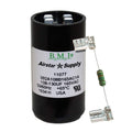 108-130 uF x 165 VAC - BMI/USA Start Capacitor # 092A108B165AC1A with Bleed Resistor