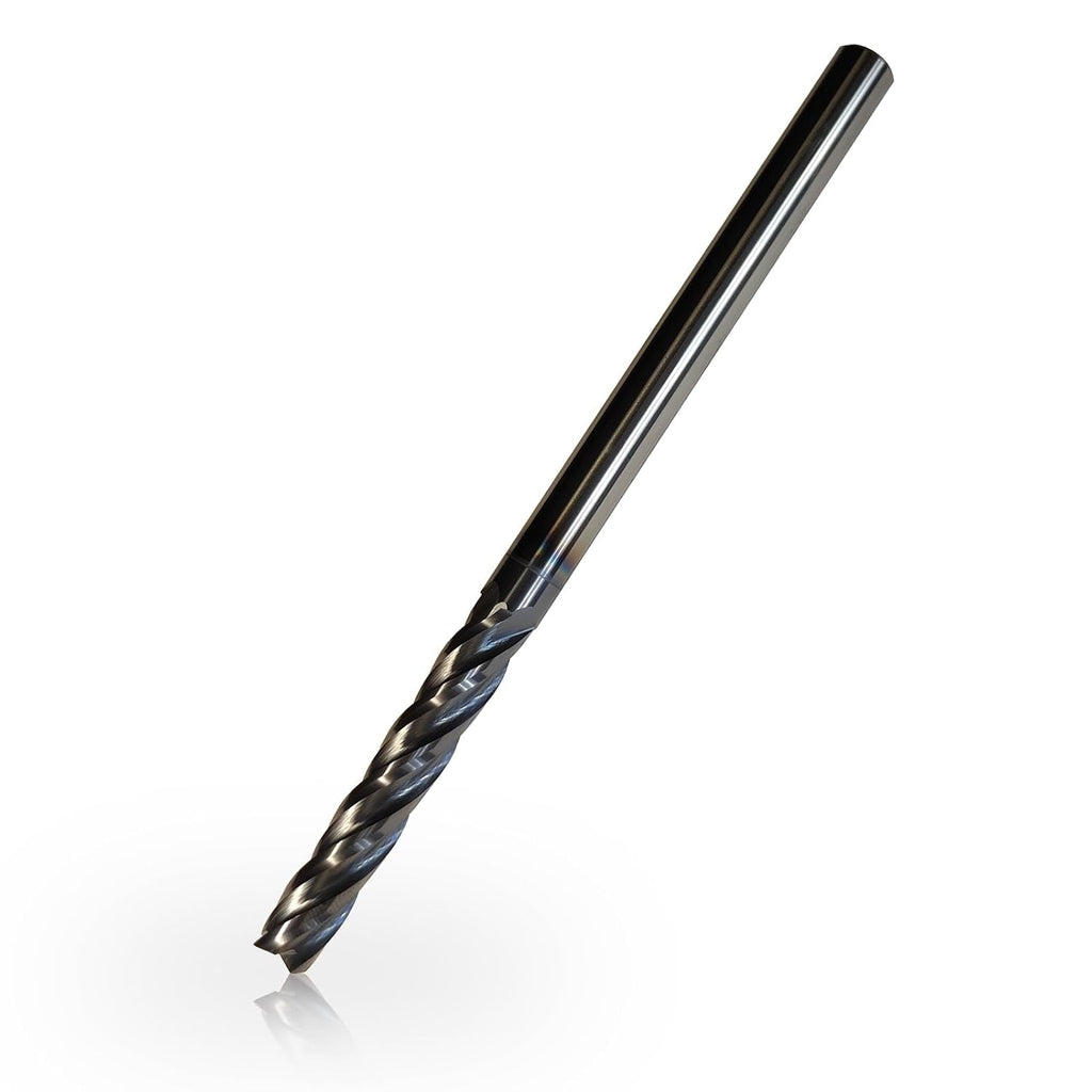 1/4" Carbide End Mill, Extra Long, 4" Overall Length, 4 Flute, AlTiN Coated