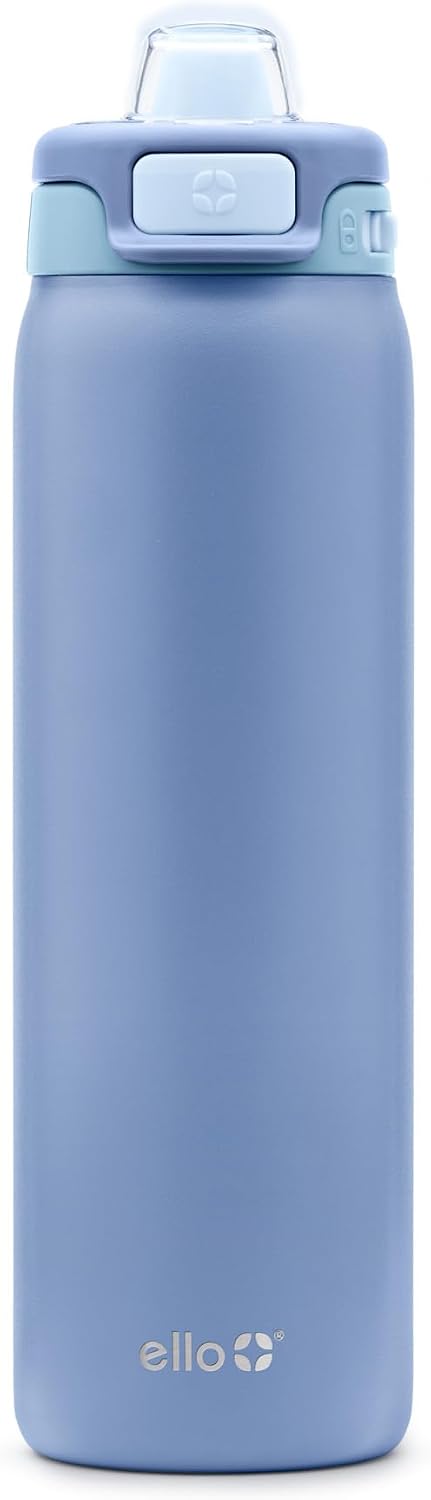 Pop & Fill Insulated Stainless Steel Water Bottle with Quick Fill Lid, Leakproof Locking, Sip or Chug Spout