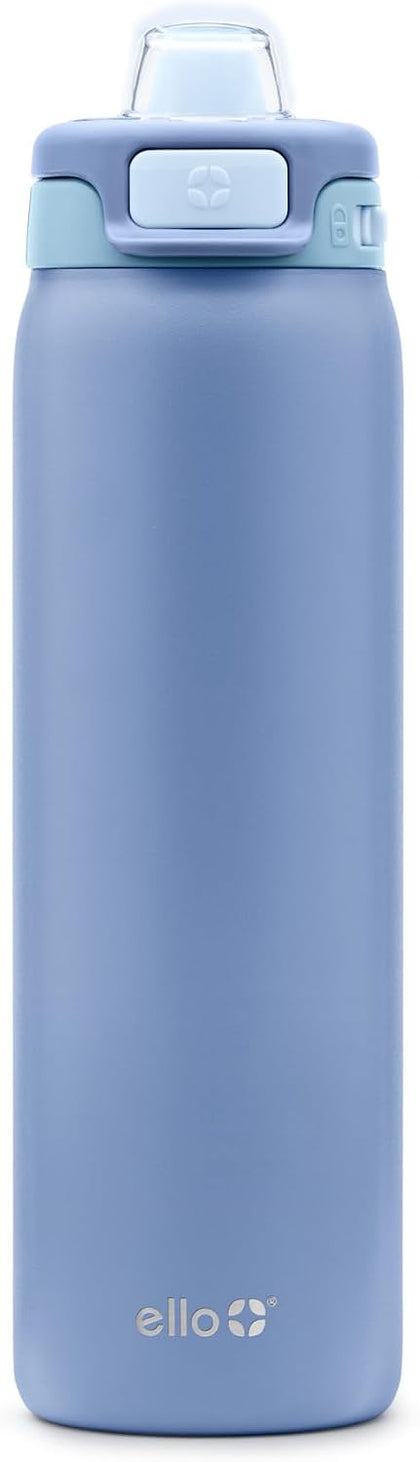Pop & Fill Insulated Stainless Steel Water Bottle with Quick Fill Lid, Leakproof Locking, Sip or Chug Spout
