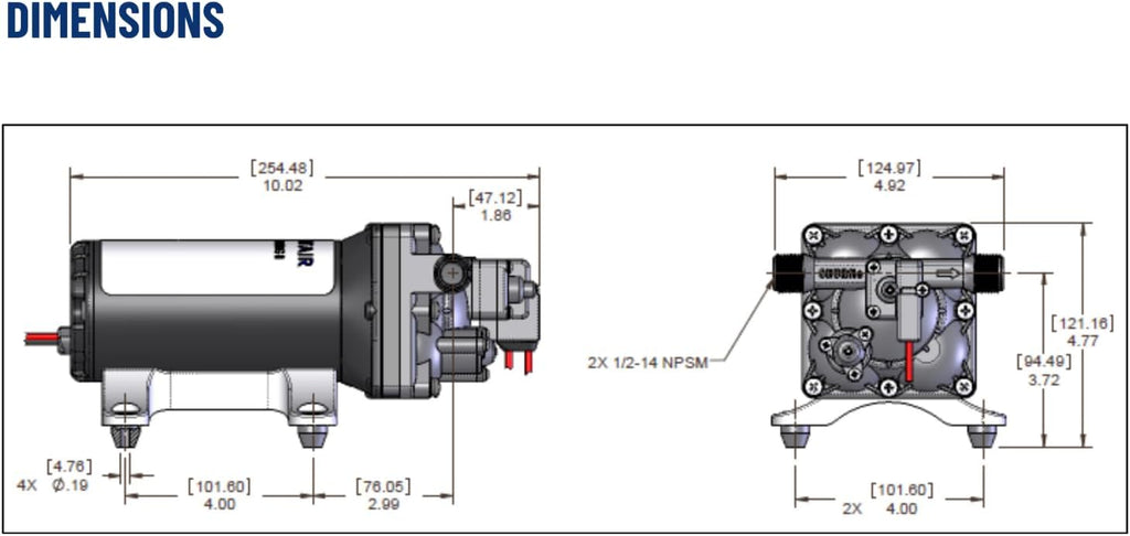 PENTAIR SHURFLO 4358-153-E09 Pro Washdown Kit II Ultimate 5.0, 5.0 GPM