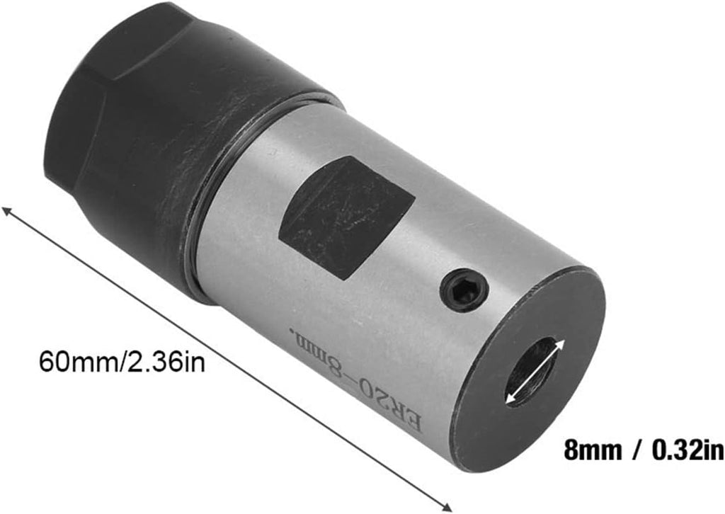 Tiiyee C25 ER20 50L Collet Block Chuck Collet Holder (8mm)
