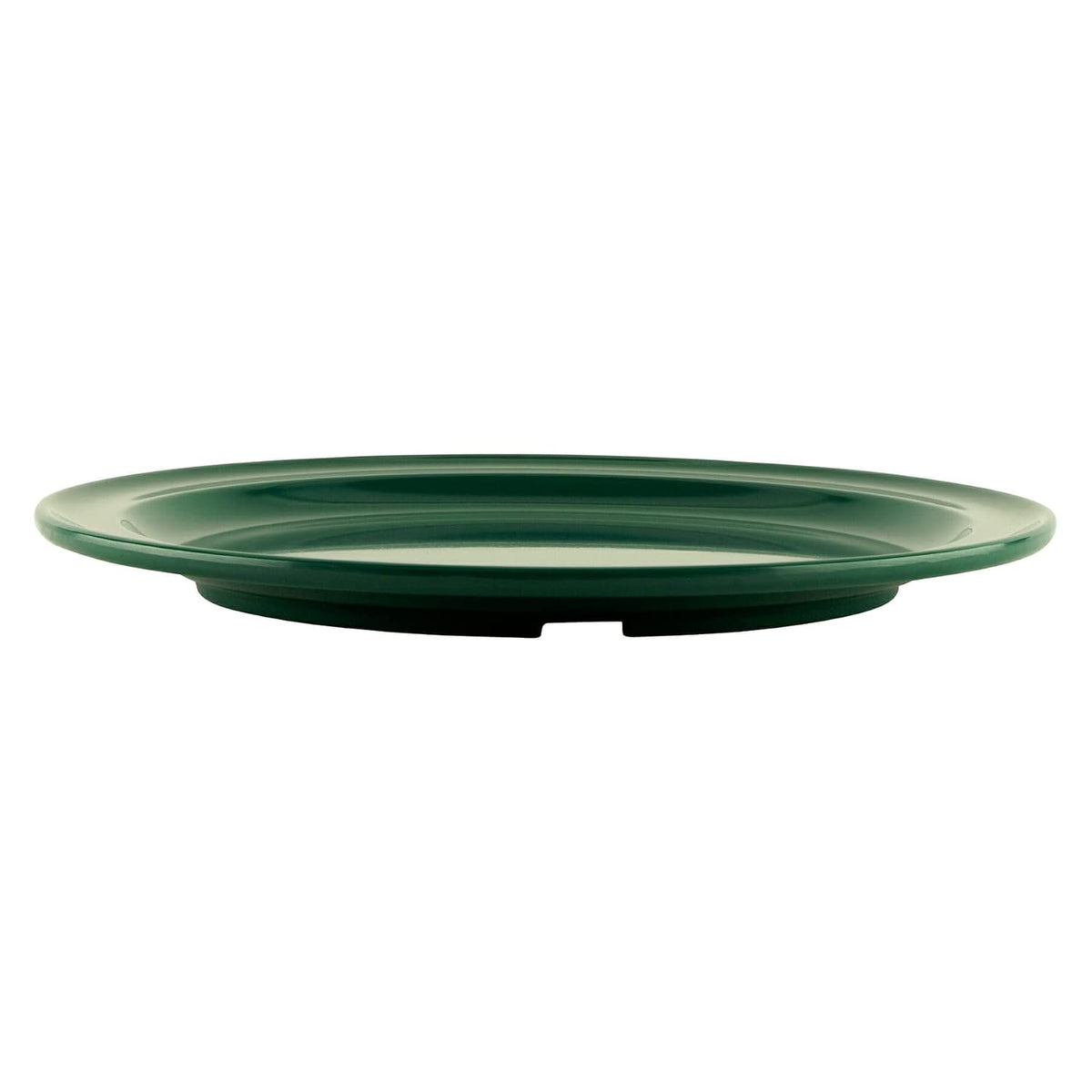 9" Green Supermel Hunter Round Dinner Melamine Plate (Set of 12)