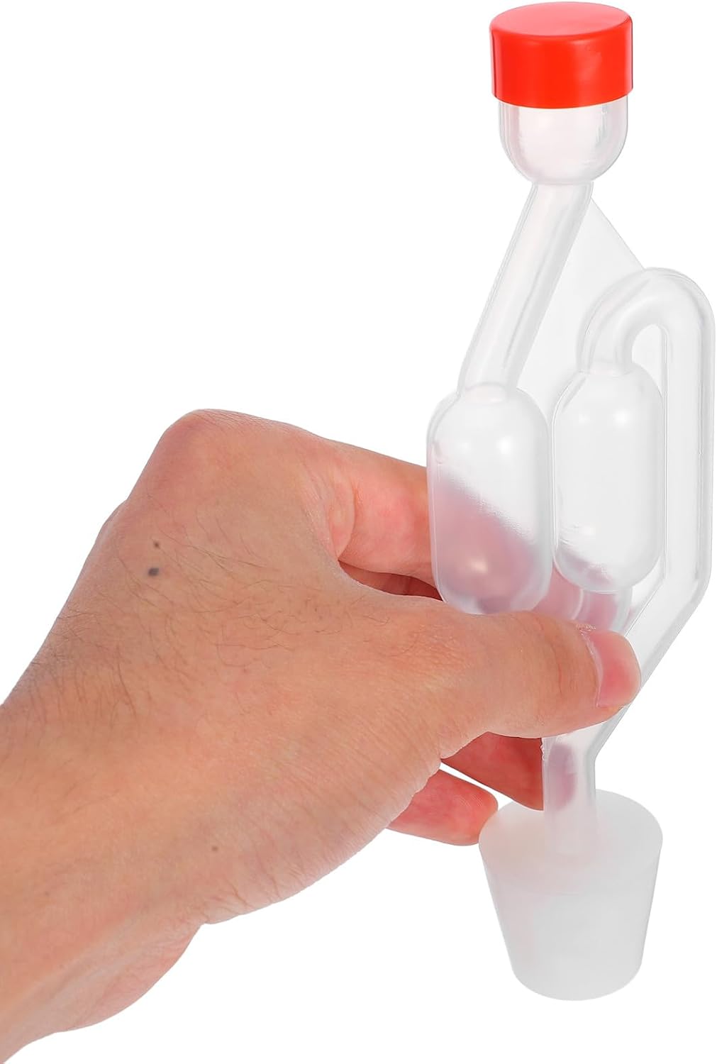 S-shaped Airlock Stopper for Brewing 6# Drilled Silicone Fermentation Valve 3pcs Set for Wine Beer Pickle Home