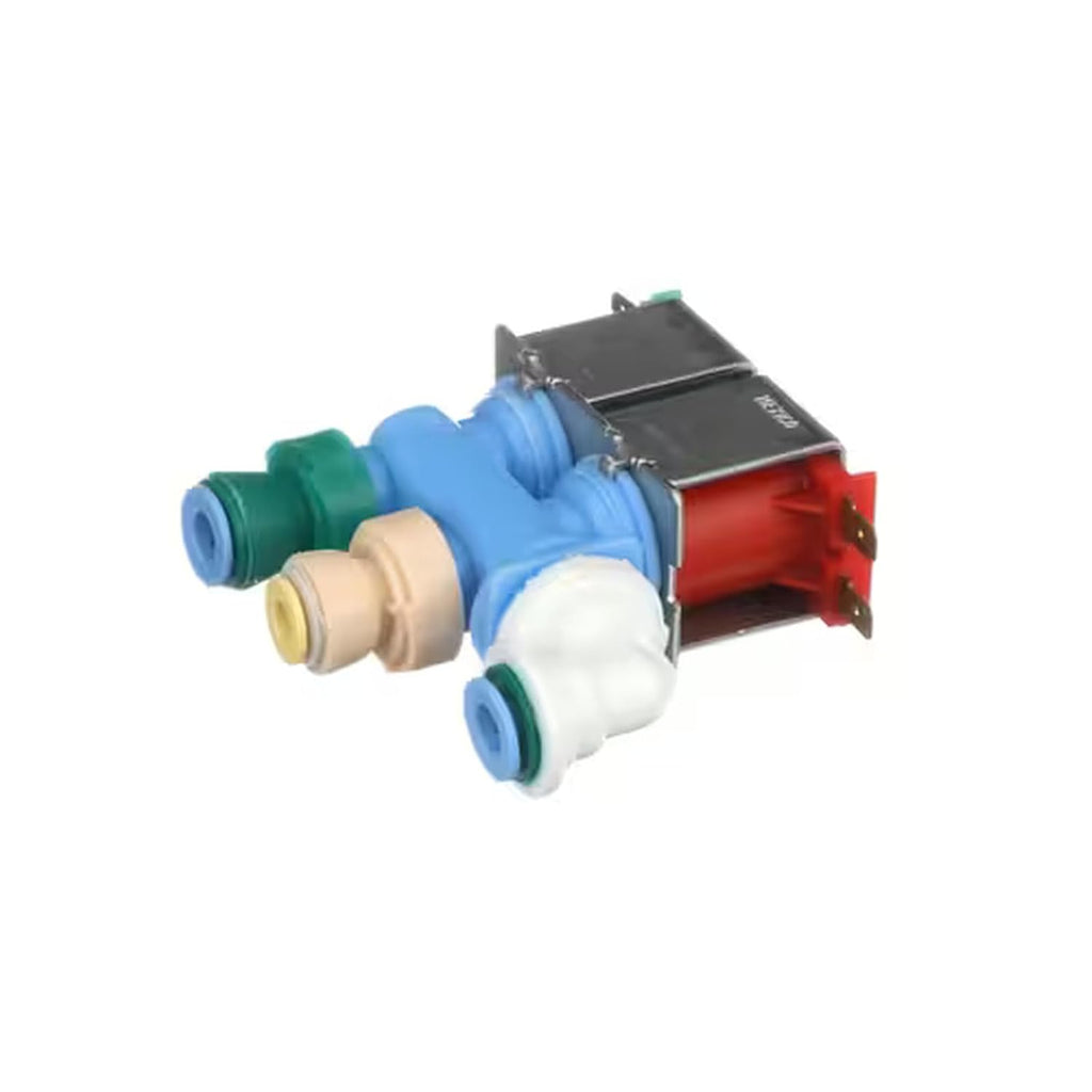 Dual Water Valve Assembly Replacement for Refrigerator Ice and Water Dispenser Systems, Compatible with Whirlpool Model WRX986SIHZ01, Water Inlet Valve Replacement Part