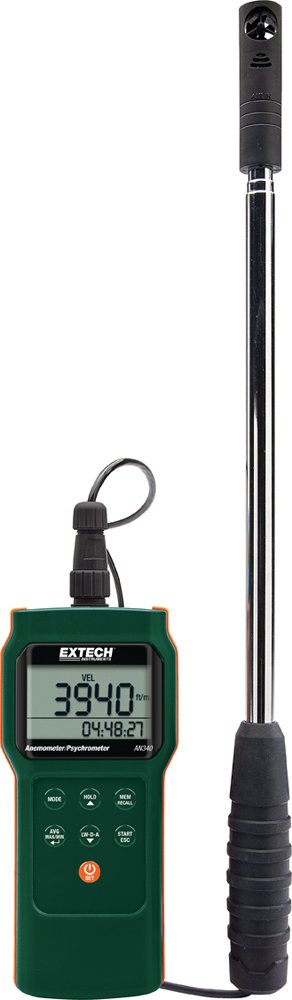 Extech AN340 CMM/CFM Anemometer Psychrometer Datalogger