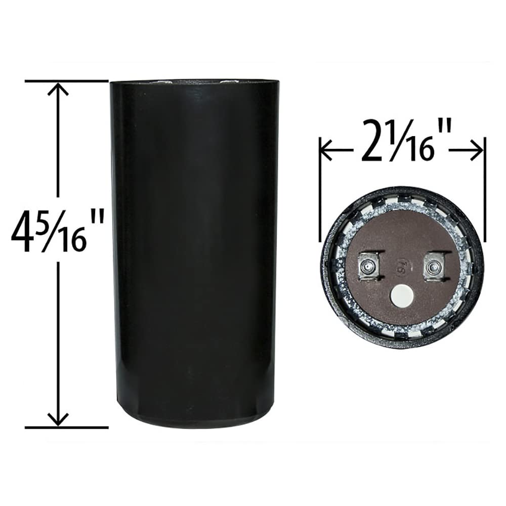 Heavy Duty Motor Start Capacitor 161-193 uF x 250VAC # 091A161B250CE7A