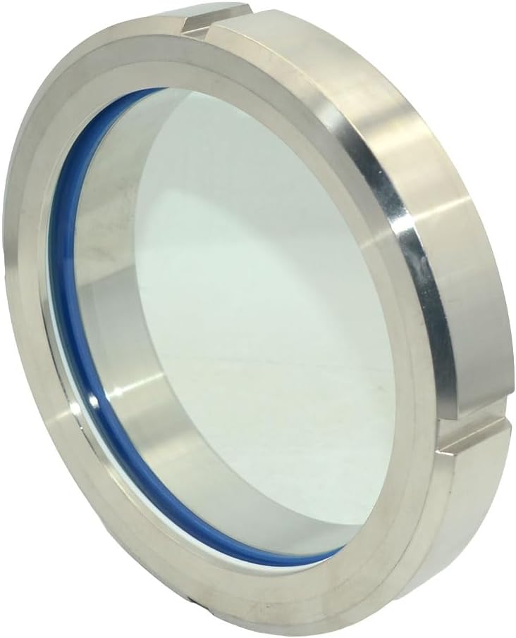 Circular Viewing Clear Sanitary Sight Glass,Stainless Steel 316 (76mm 3")