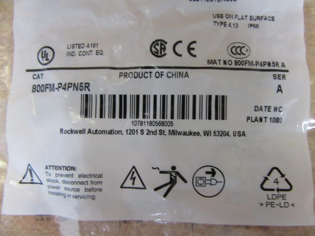 Allen Bradley 800FM-P4PN5R Pilot Light Assembly