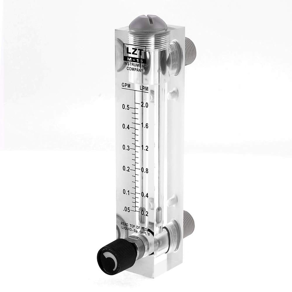 1/2 Inch PT Thread 0.05-0.5GPM 0.2-2LMP Water Liquid Flow Meter Flowmeter