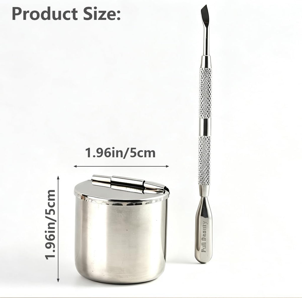 Nail Tool Sterilizer Box Stainless Steel Drill Bits Cleaning Box